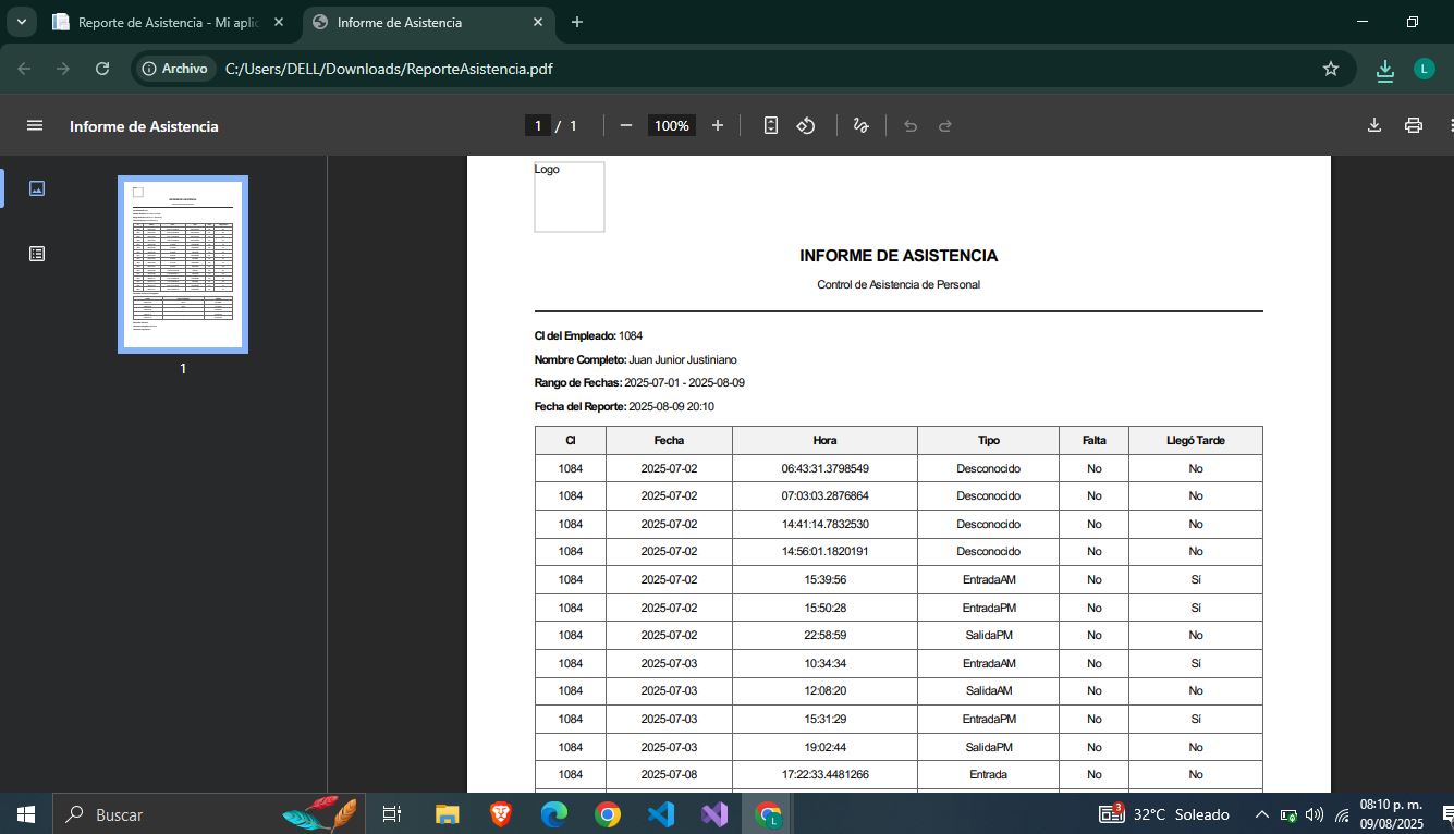 Multiplatform Attendance Control System-4